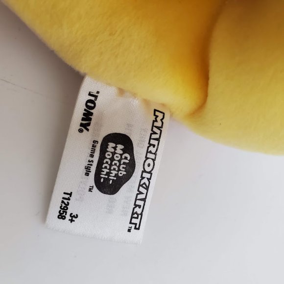 Club Mocchi Banana Peel Super Mario Kart Plush Yellow Nintendo Tomy 15” Large - Picture 7 of 7